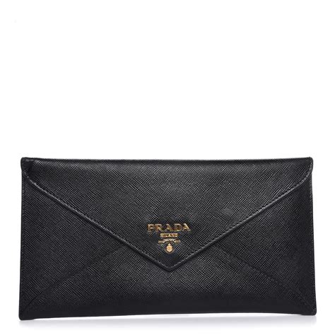 prada envelope wallet black